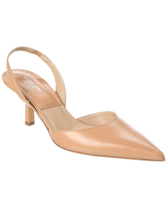 Michael Kors Collection Holly Runway Leather Slingback Pump