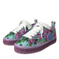Dolce & Gabbana Multicolor Canvas Floral Espadrilles Sneakers Shoes