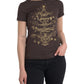 Dolce & Gabbana Brown Crewneck 2017 Motive Print T-shirt