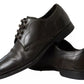Dolce & Gabbana Green Leather Mens Formal Dress Shoes