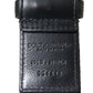 Dolce & Gabbana Black Blue Leather Silver Metal Buckle Belt