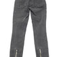 Marc Jacobs Skinny Jeans with Metal Zipper in Black Cotton