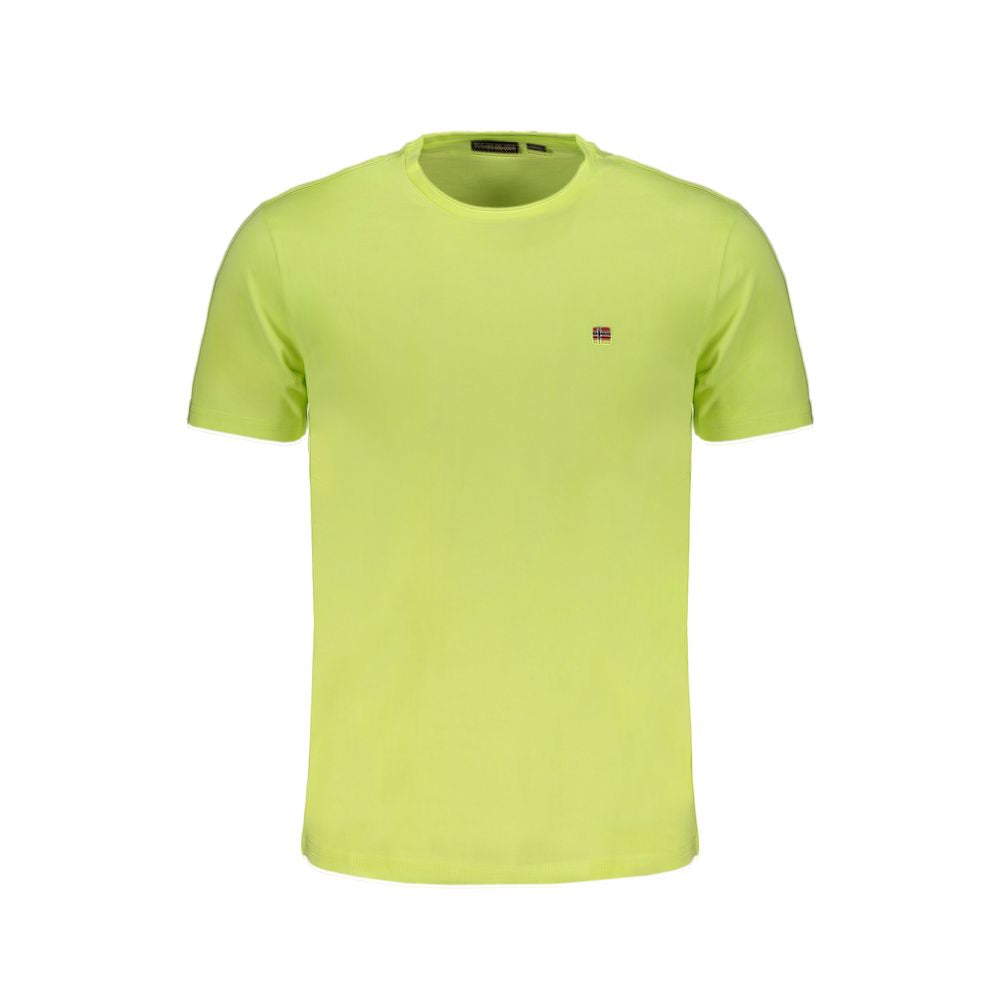 Napapijri Yellow Cotton T-Shirt