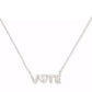 Silver-Tone Have Your Say Mini Pendant Necklace, 16" + 3" extender