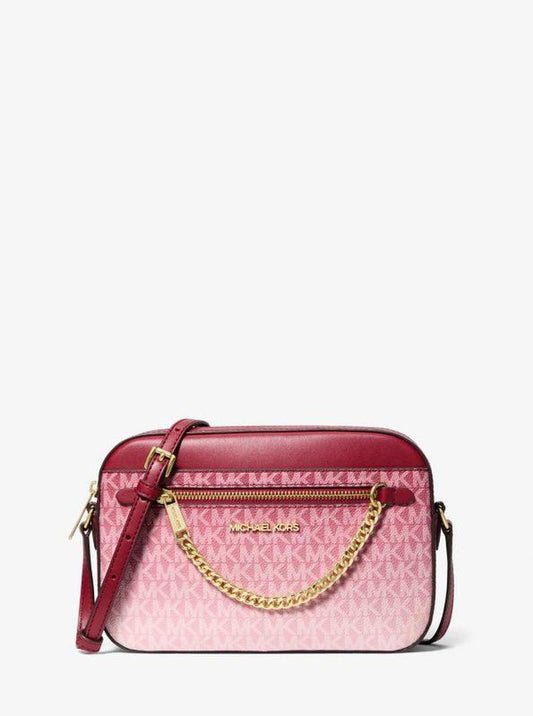 Jet Set Large Ombré Signature Logo Crossbody Bag