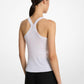 Ribbed Superfine Linen and Cotton Blend Tank Top