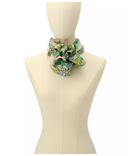 Women's Springtime Gardens Silk Square Scarf