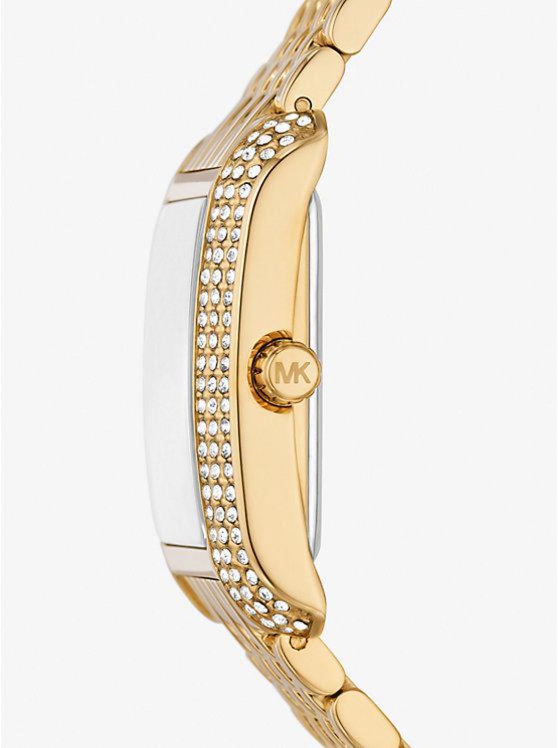 Petite Emery Pavé Gold-Tone Watch