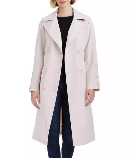 Women's Long Double-Breasted Trench Coat