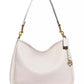 Soft Pebble Leather Cary Shoulder Bag with Convertible Straps