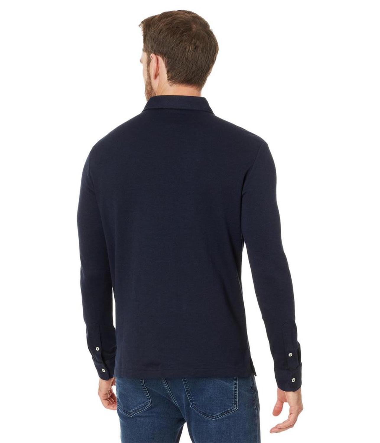 Custom Slim Fit Herringbone Polo Shirt