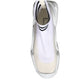 Dolce & Gabbana White Black Slip On Wave Socks Sneakers Shoes