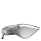 Dolce & Gabbana Silver Leather Platform Heels Pumps Shoes