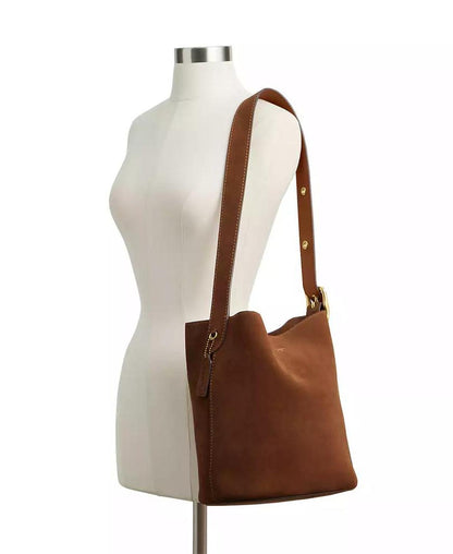 Women's Bleecker Suede Medium Bucket Bag