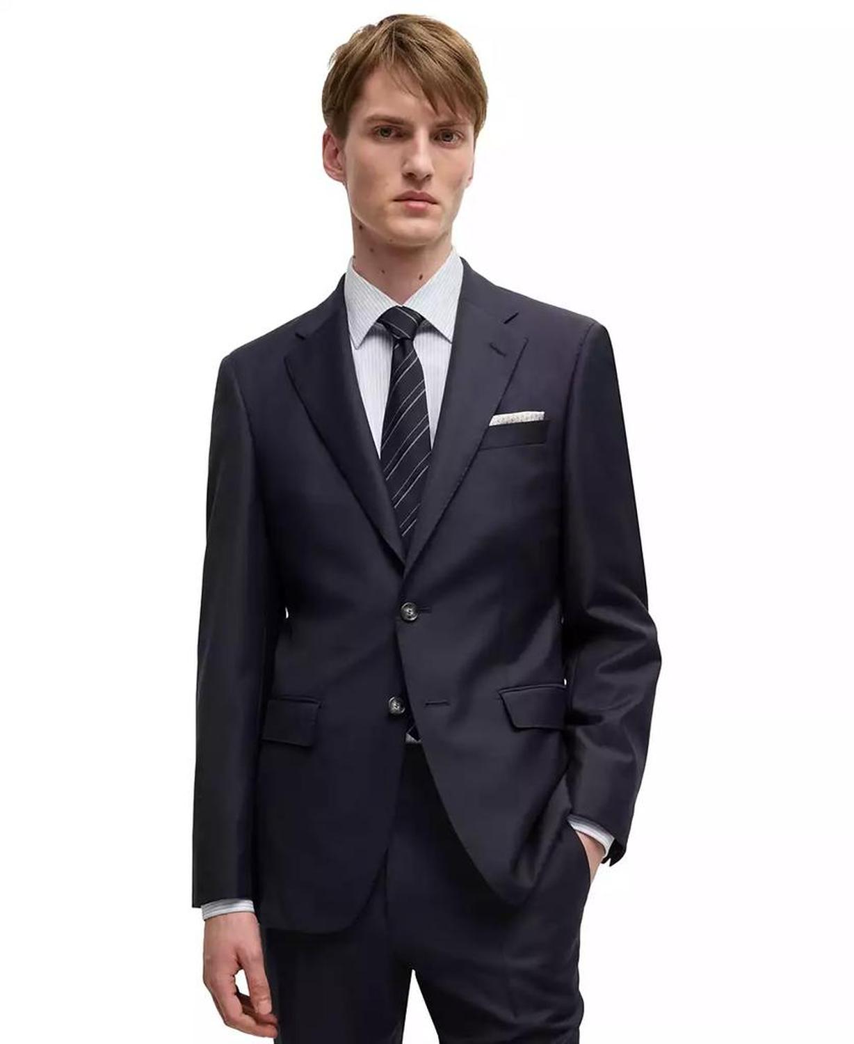 Men's Virgin Wool Slim-Fit Jacket