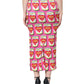 Dolce & Gabbana Pink AMORE Silk High Waist Pencil Cut Skirt