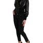 Dolce & Gabbana Elegant Black Leather Blouson Jacket
