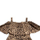 Dolce & Gabbana Leopard Print A-Line Cotton Dress