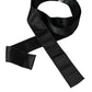Dolce & Gabbana Black Silk Satin Waist Women Belt