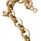 Dolce & Gabbana Gold Tone Brass Sunflower Crystal Embellished Necklace