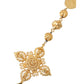 Dolce & Gabbana Gold Tone Chain Brass Beaded Statement Sicily Necklace
