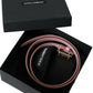 Dolce & Gabbana Pink Leather Gold Square Metal Buckle Belt