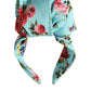 Dolce & Gabbana Turquoise Floral Applique Silk Women Headband Diadem