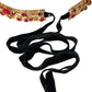 Dolce & Gabbana Gold Brass Red Roses Crystal Jewel Waist Belt