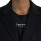 Dolce & Gabbana Black Wool Cashmere Trench Coat Jacket