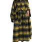 Dolce & Gabbana Chic Checkered Long Trench Coat in Sunny Yellow