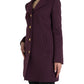 Dolce & Gabbana Elegant Purple Wool-Cashmere Trench Coat