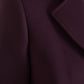 Dolce & Gabbana Elegant Purple Wool-Cashmere Trench Coat