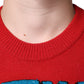 Dolce & Gabbana Red I'm The King Wool Crew Neck Sweatshirt Sweater