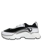 Dolce & Gabbana White Black Logo Plaque Daymaster Sneakers Shoes