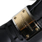 Dolce & Gabbana Black Leather Low Top Portofino Sneakers Shoes