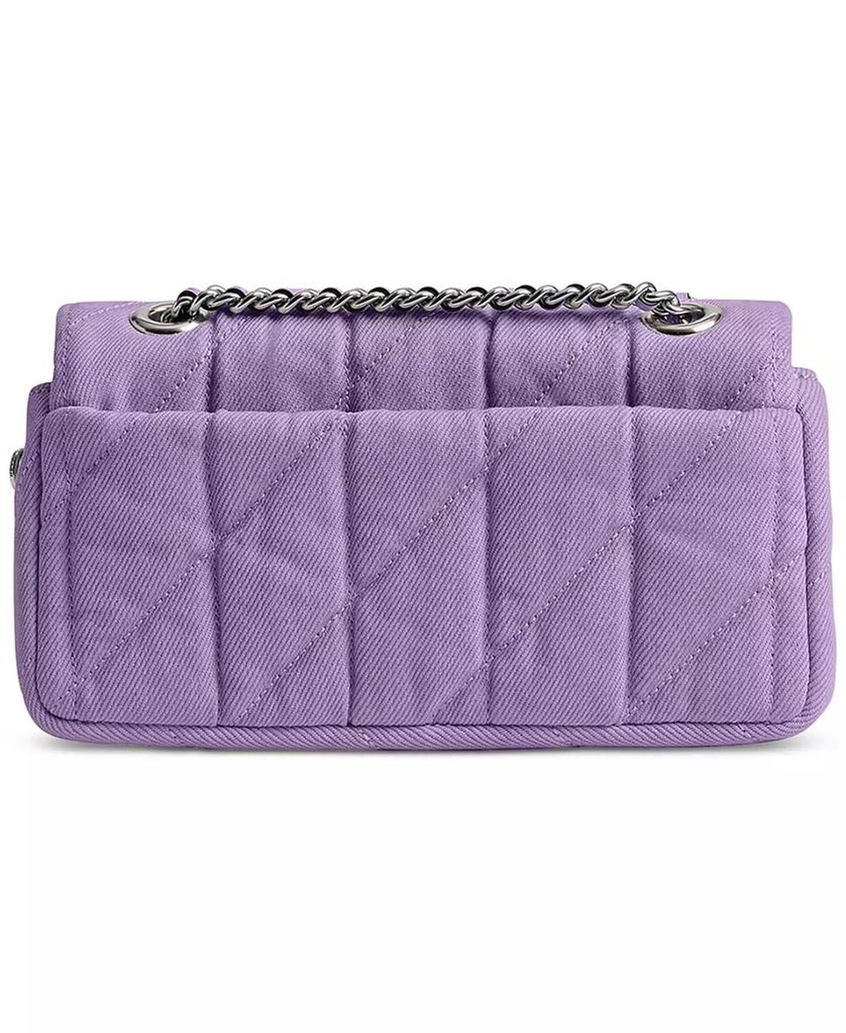 Tabby 20 Quilted Denim Shoulder Bag