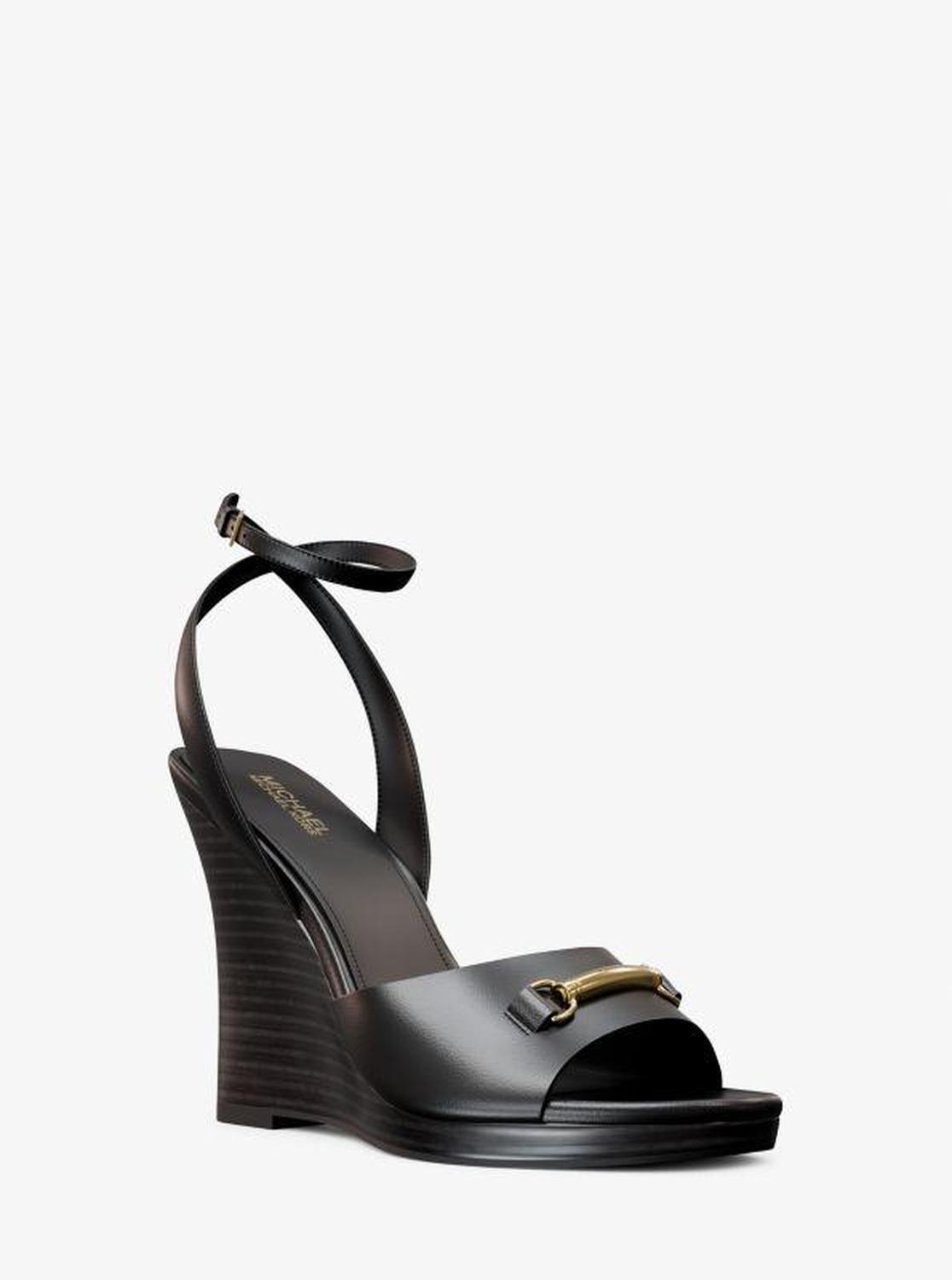 Carson Leather Wedge Sandal