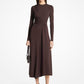 Stretch Matte Jersey Draped Sarong Dress