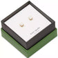 Gold-Tone Color Cubic Zirconia Stud Earrings