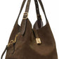 Deco Suede Crossbody Tote Bag