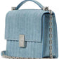 Deco Denim Chain Leather Shoulder Bag