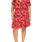 Womens Ruffled Crinkled Wear To Work Dress