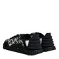 Dolce & Gabbana Black Logo Lace Up Low Top NS1 Sneakers Shoes