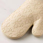 Spade Flower Soft Silicone Oven Mitt Set, 7" x 13"