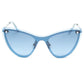 Swarovski Blue Metal Sunglasses