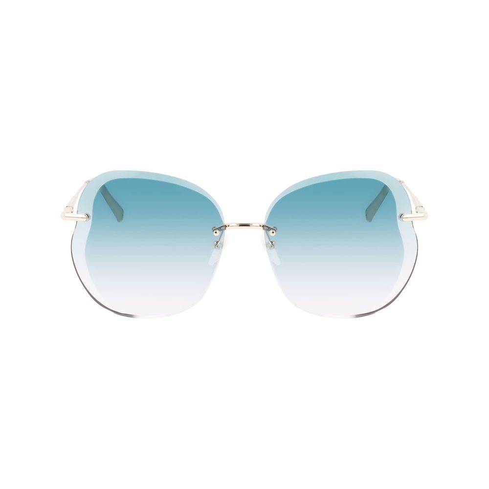 Longchamp Gold Metal Sunglasses
