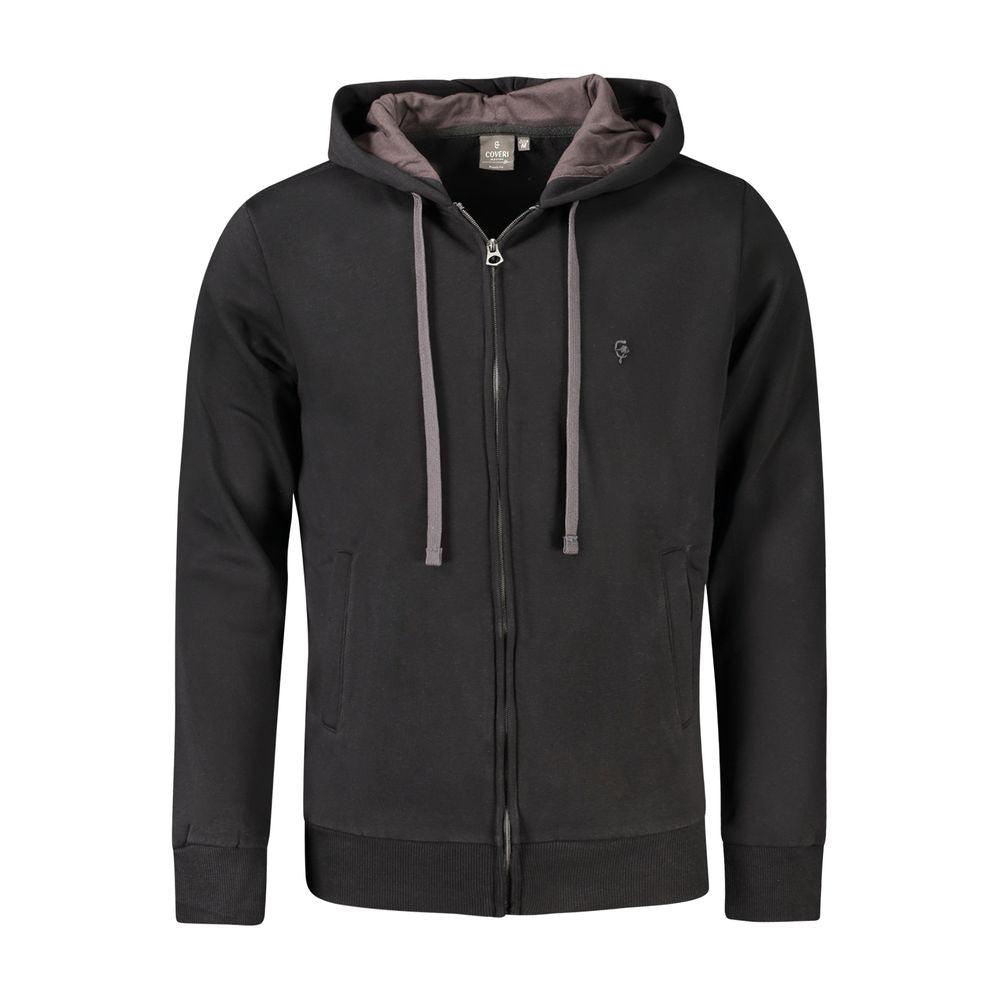 Coveri Moving Black Cotton Sweater