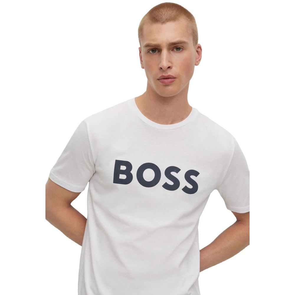 Hugo Boss White Cotton T-Shirt