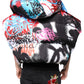 Dolce & Gabbana Multicolor Graffiti Hooded Windbreaker Jacket