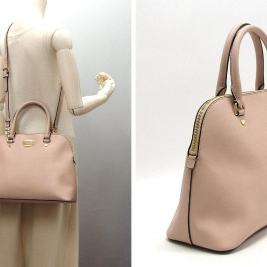 Leather Handbag Shoulder Bag (Pre-Owned)